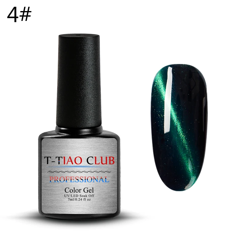 K1032 T-TIAO CLUB glass Гель-лак для ногтей с эффектом «кошачий глаз» лак 10 цветов Магнитный Блестящий Гель-лак для ногтей 7 мл Soak Off Гель-Лаки маникюрный лак - Цвет: K1032