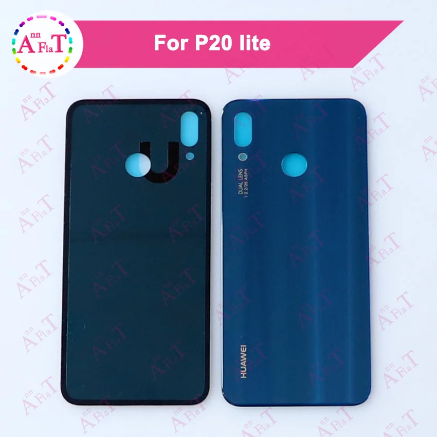 Задняя стеклянная крышка батарейного отсека для Huawei P20 Lite корпус сменная панель с