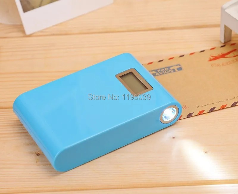 1 PC sales LCD display power bank 12000 mah 18650 battery USB backup LED flashlight | Мобильные телефоны и аксессуары