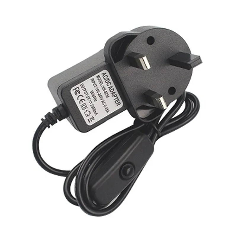 UK/US/AU/EU Plug Power adapter Raspberry PI 3 generation power 5V 2.5A Micro USB charger supply with switch button | Электроника