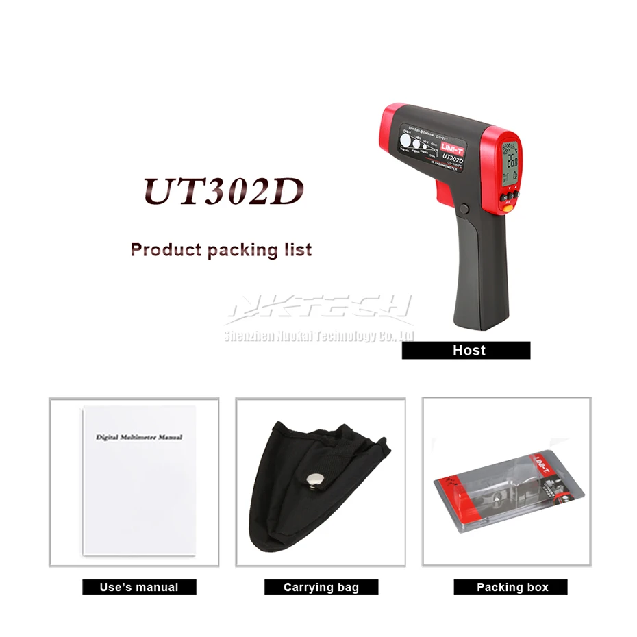 UNI T лазерный инфракрасный термометр для измерения температуры UT302D UT302C UT302A ручных