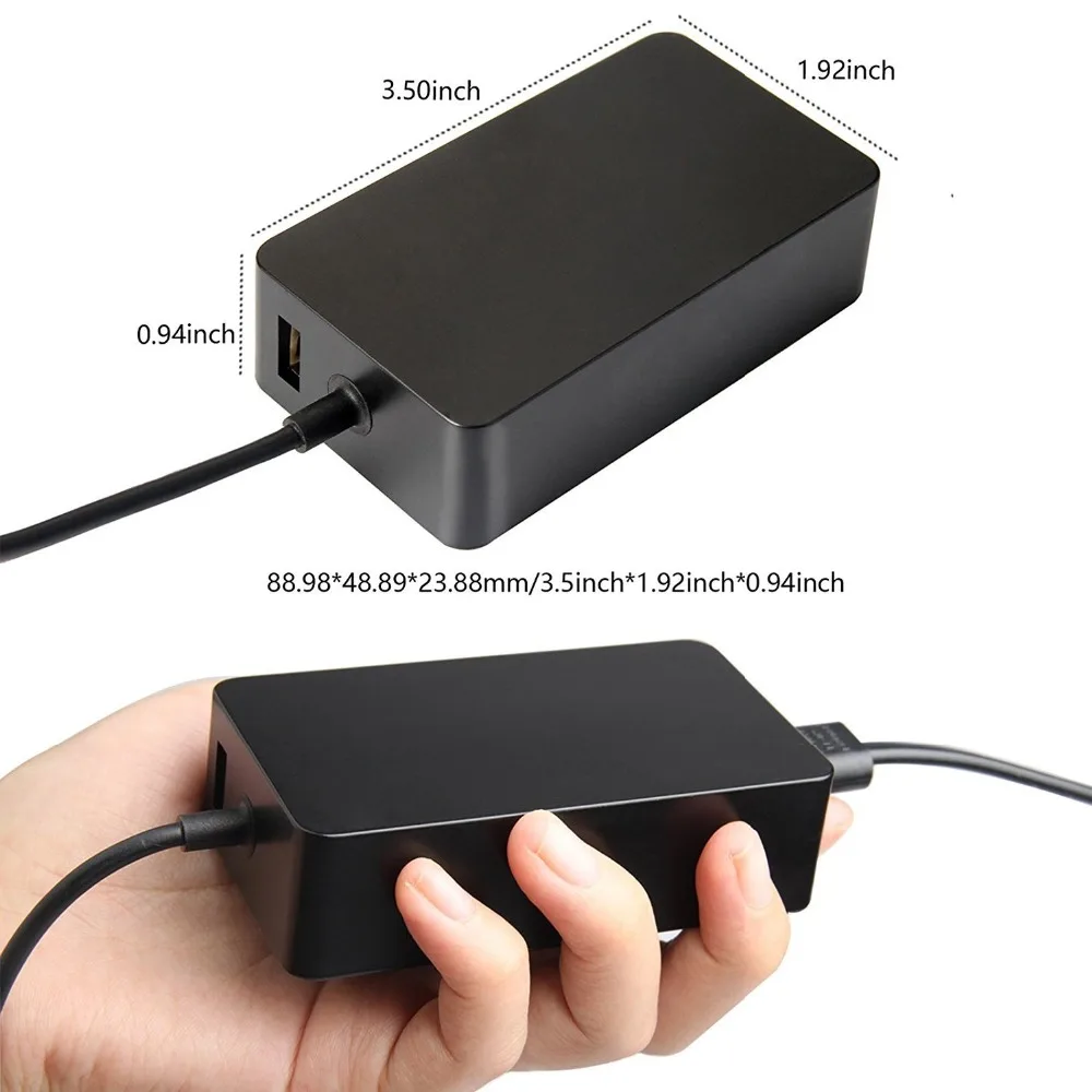 65 Вт 15 В 4 а европейская вилка для Microsoft Surface Pro 3 запасной блок питания с кабелем и USB|Адаптеры ноутбуков| |