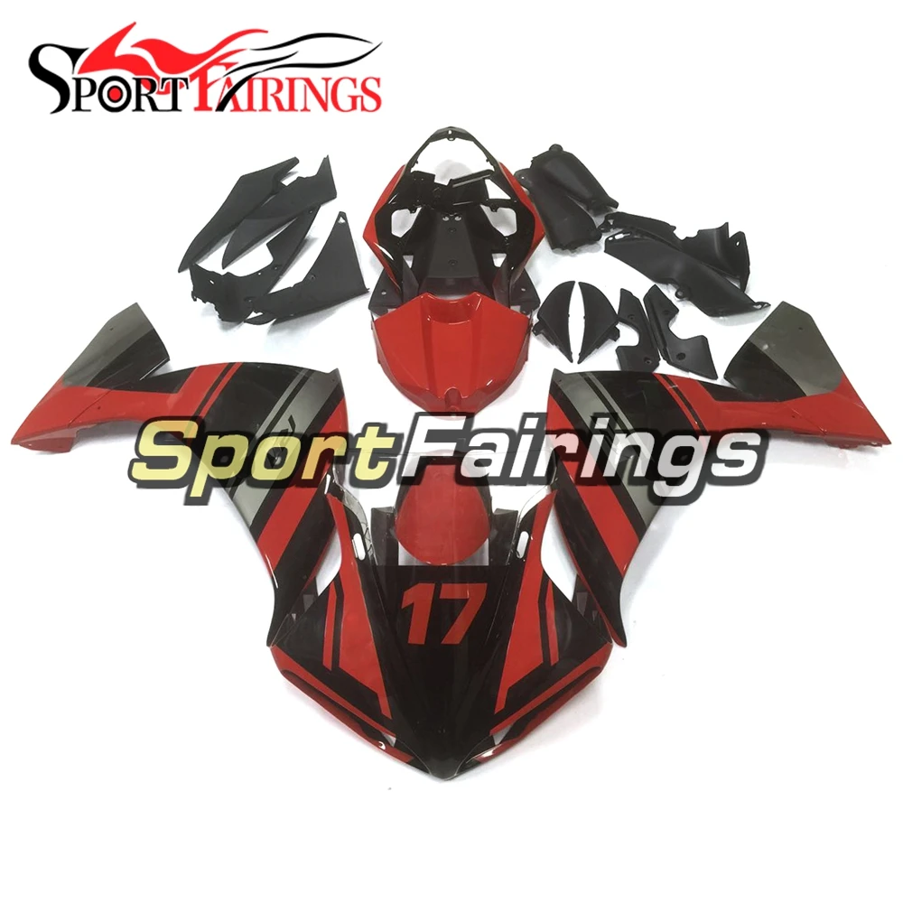 

Sportbike Cowlings For Yamaha 2009 2010 2011 YZF1000 R1 ABS Injection Motorcycle Cowlings YZF R1 09 10 11 Red Black Fairings