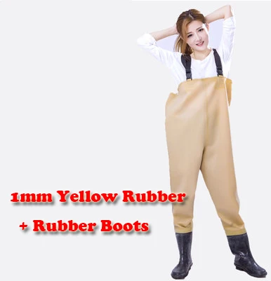 SIZE42 Fishing Wader 1 мм Мягкие резиновые сапоги для рыбалки; дышащие штаны; резиновые сапоги; водонепроницаемый костюм для рыбалки; неопреновые сапоги; bota pesca; быстросохнущие - Цвет: SIZE42 Fishing Wader
