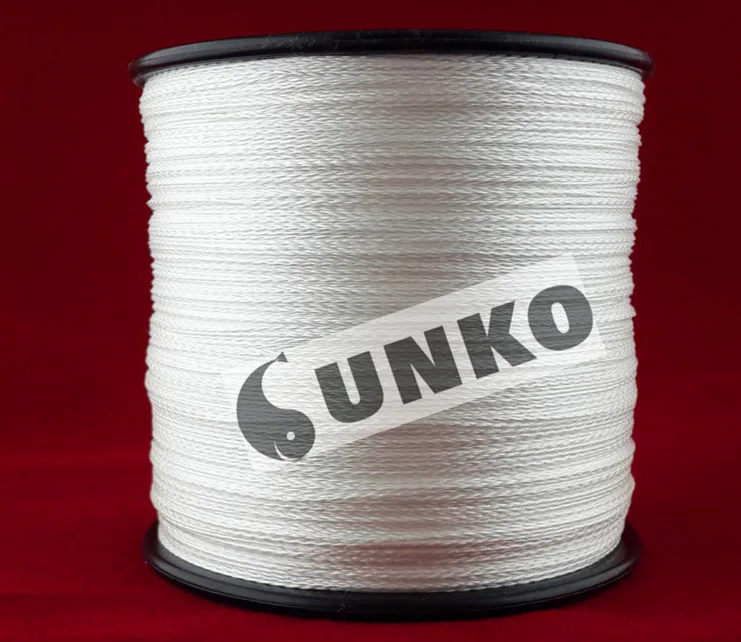 Достаточно 500 м SUNKO брендовая супер прочная японская мультифиламентная ПЭ плетеная леска 8 10 16 22 30 40 50 60 70 80 фунтов - Цвет: Белый