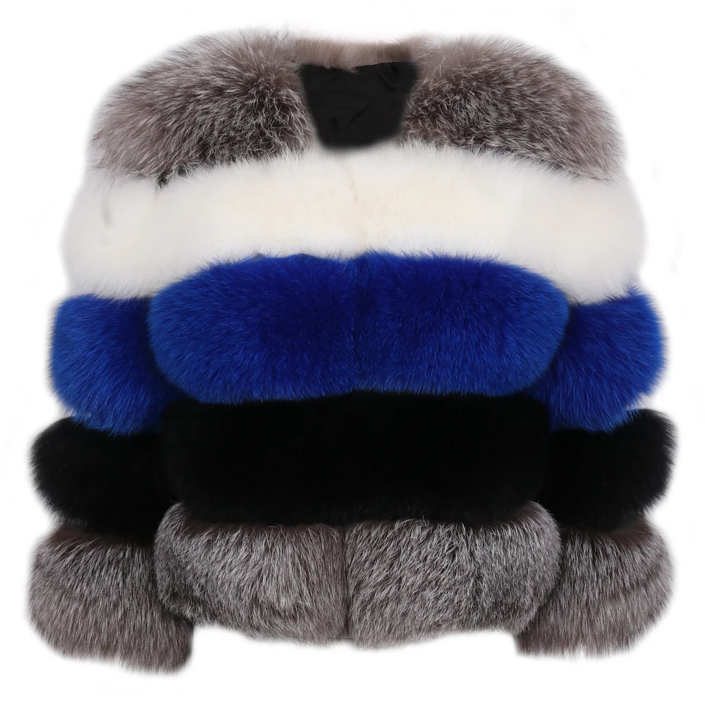 lady fur jacket women real natural fox outwear | Женская одежда