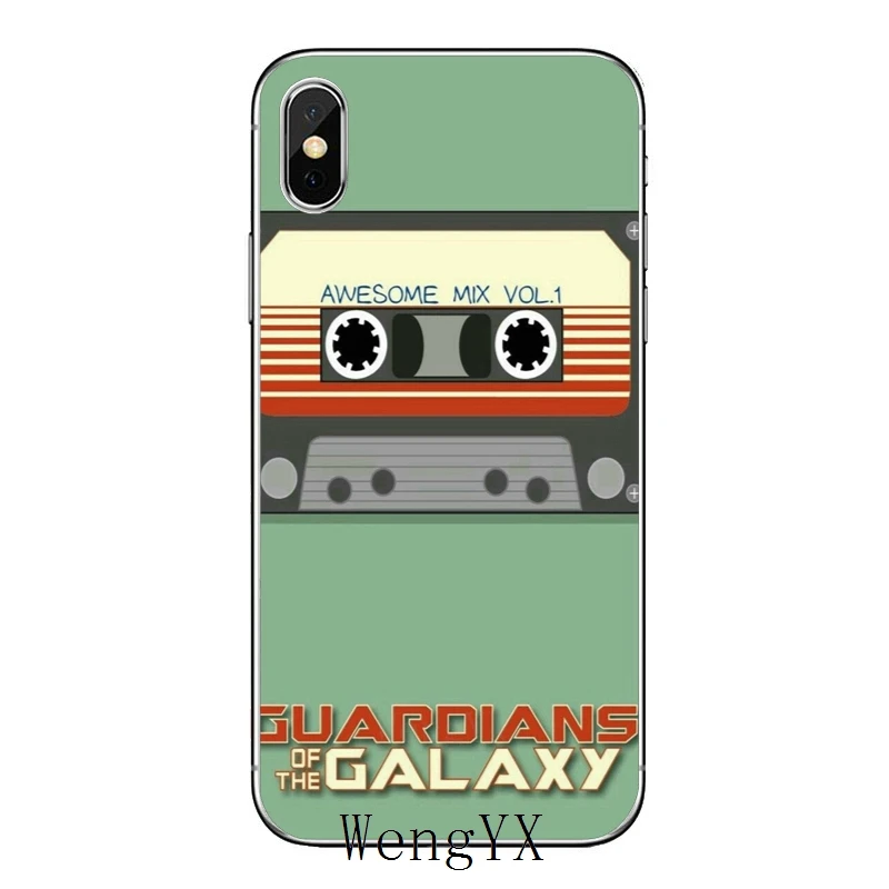 Тонкий мягкий чехол для телефона Apple IPhone X XR XS Max 8 7 6s 6 plus SE 5s 5c 5 4s 4 стражи Galaxy Awesome Mix Vol 1 - Цвет: Mix-Vol-1-A-09