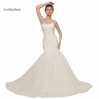 ruthshen vintage princess mermaid wedding dresses cheap sweetheart neck vestidos baratos 2020 robe de mariee wedding gowns