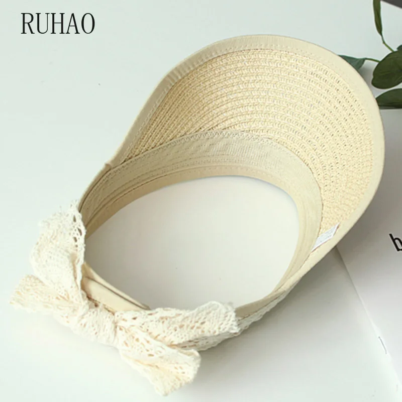 Летняя детская соломенная шляпа для девочек RUHAO|Мужские шляпы от солнца| |