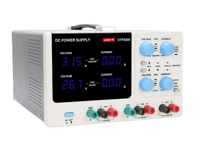 UNI-T UTP3305 Многоканальная система линейного DC Питание 32V 5A цифровой импульсный источник Мощность для телефона компьютера ремонтная мастерская