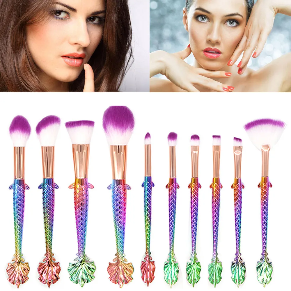10 шт. Русалка Make Up основа тени для век макияж расчёски волос подводка глаз