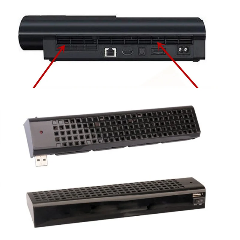 Для игровой консоли Sony Playstation 3 PS3 USB Охлаждающий вентилятор 4 охладитель