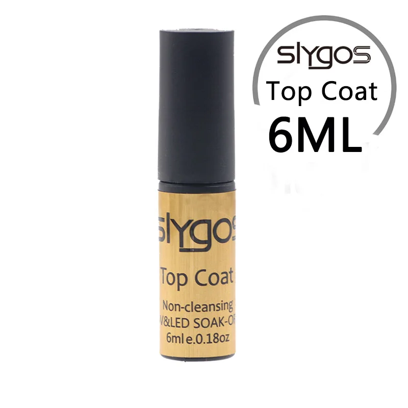 Top Coat SLYGOS, 6 мл, благородная серия, кошачий глаз, магнит, для ногтей, Гель-лак, долговечный, портативный, впитывается, для ногтей, УФ Магнитный Гель-лак, лак для маникюра - Цвет: Top Coat