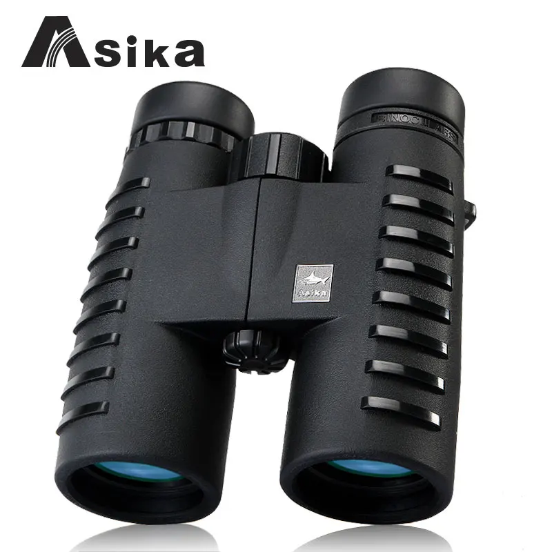 Asika 10X42 HD бинокль с широким видением, с центром фокусировки, оптический объектив для кемпинга, наблюдения за птицами, охотничий телескоп, водонепроницаемый