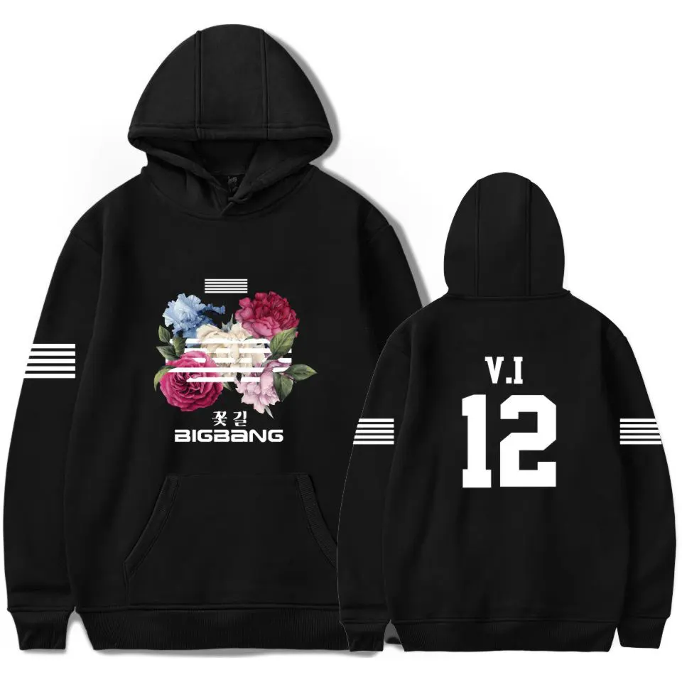 Bigbang big bang bangtan Толстовка kpop Корейская harajuku Толстовка moletom feminino Модная брендовая куртка пальто размера плюс 4xl