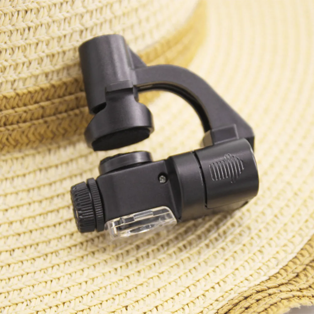 Портативный светодиодный светильник с увеличительным стеклом 90 X держатель для