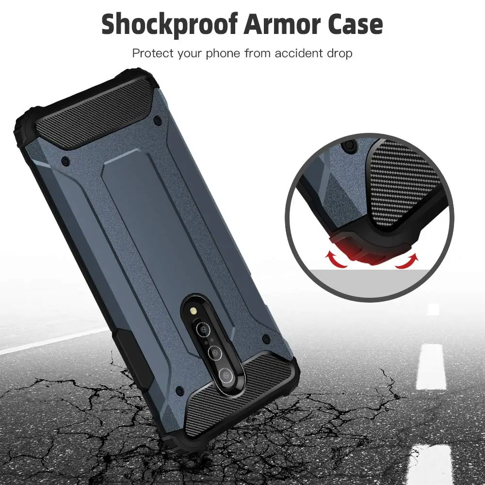 Case For OnePlus 7 Pro Cover Armor Hybrid Hard Silicone Shockproof 1 Phone Cases Back One plus | Мобильные телефоны и