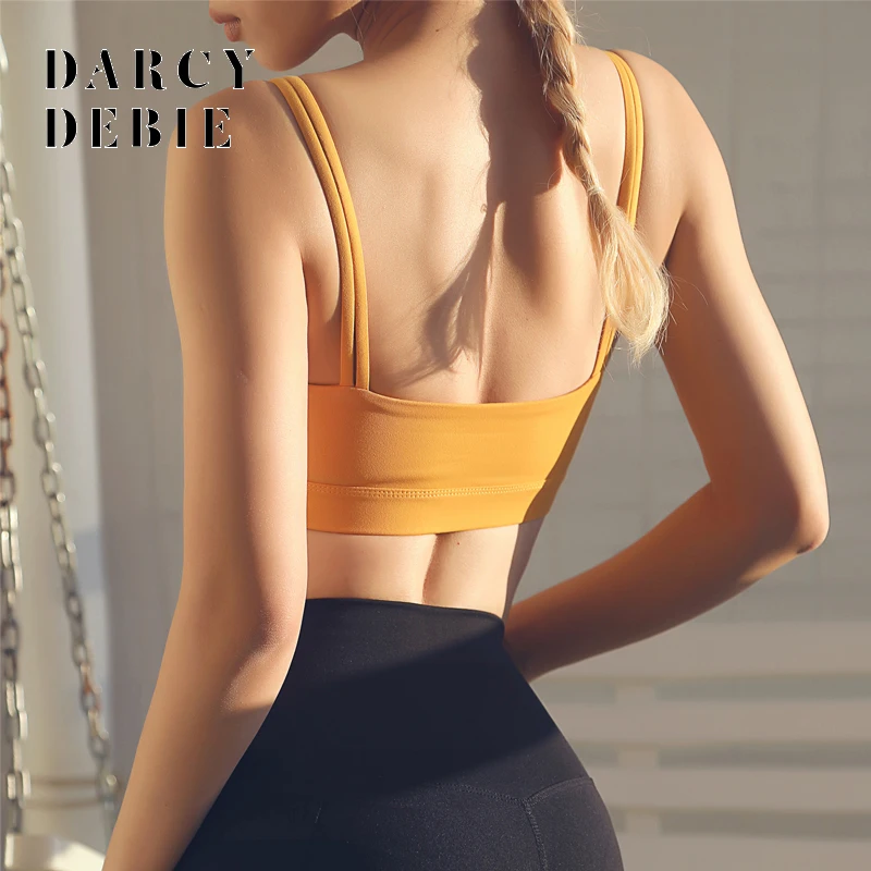 Darcydebie Йога спортивный бюстгальтер женщина обоими плечами бретели пояс слинг