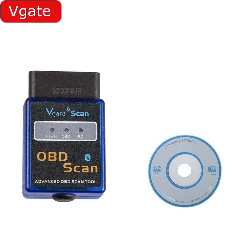 ELM327 Vgate Scan Advanced OBD2 Bluetooth сканер инструмент(Поддержка Android и Symbian) аппаратное обеспечение V2.1