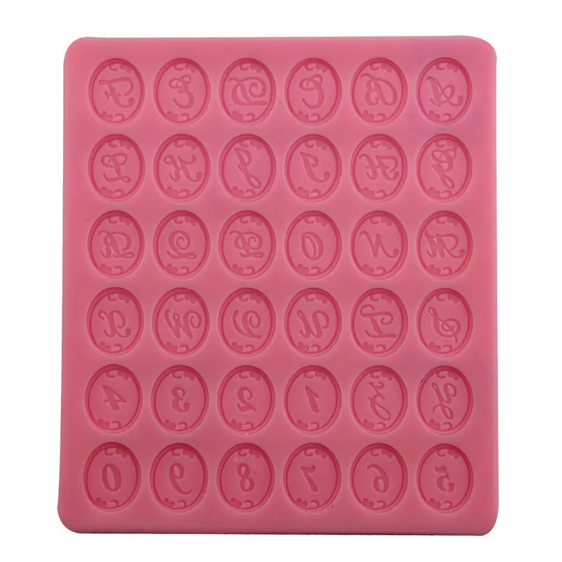 Новинка алфавит английские буквы цифровые 0-9 силиконовая форма сделай сам