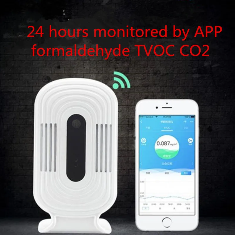 WIFI детектор формальдегида бытовой формальдегид TVOC CO2 тестер Измеритель качества