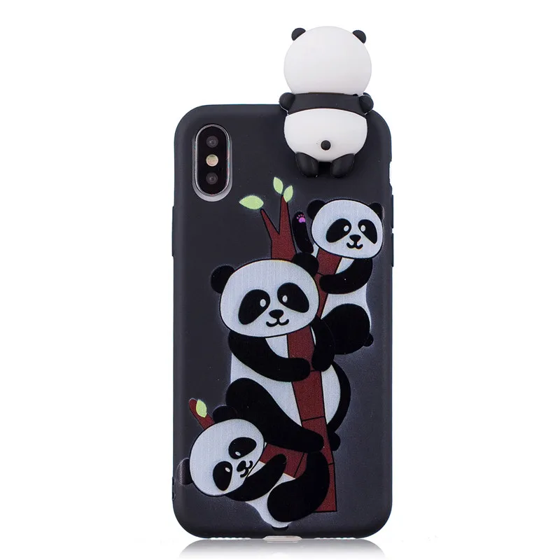 D Мягкий ТПУ чехол для телефона для Coque Xiaomi Red Note 5 6 Red 6A 7 GO Note 7 6 Pro Чехол панда Единорог сова мультфильм кукла игрушки Etui Funda - Цвет: D