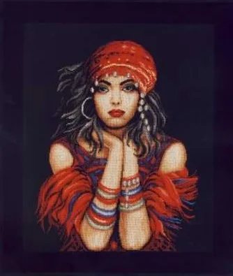 Рукоделие для вышивки модная Цыганская девушка красота сделай сам 14CT наборы