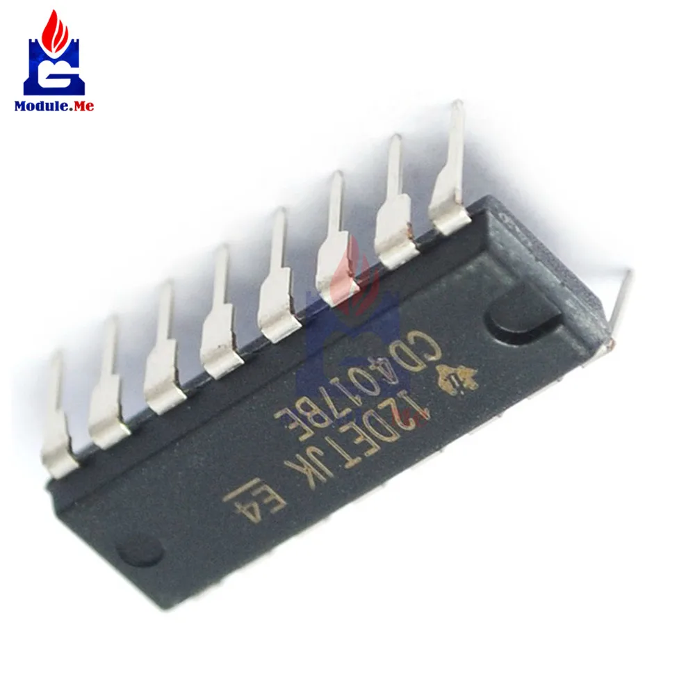 5 шт./лот IC чипы CD4017 CD4017BE 4017 DIP 16 десятилетние счетчики IC|Интегральные схемы| |