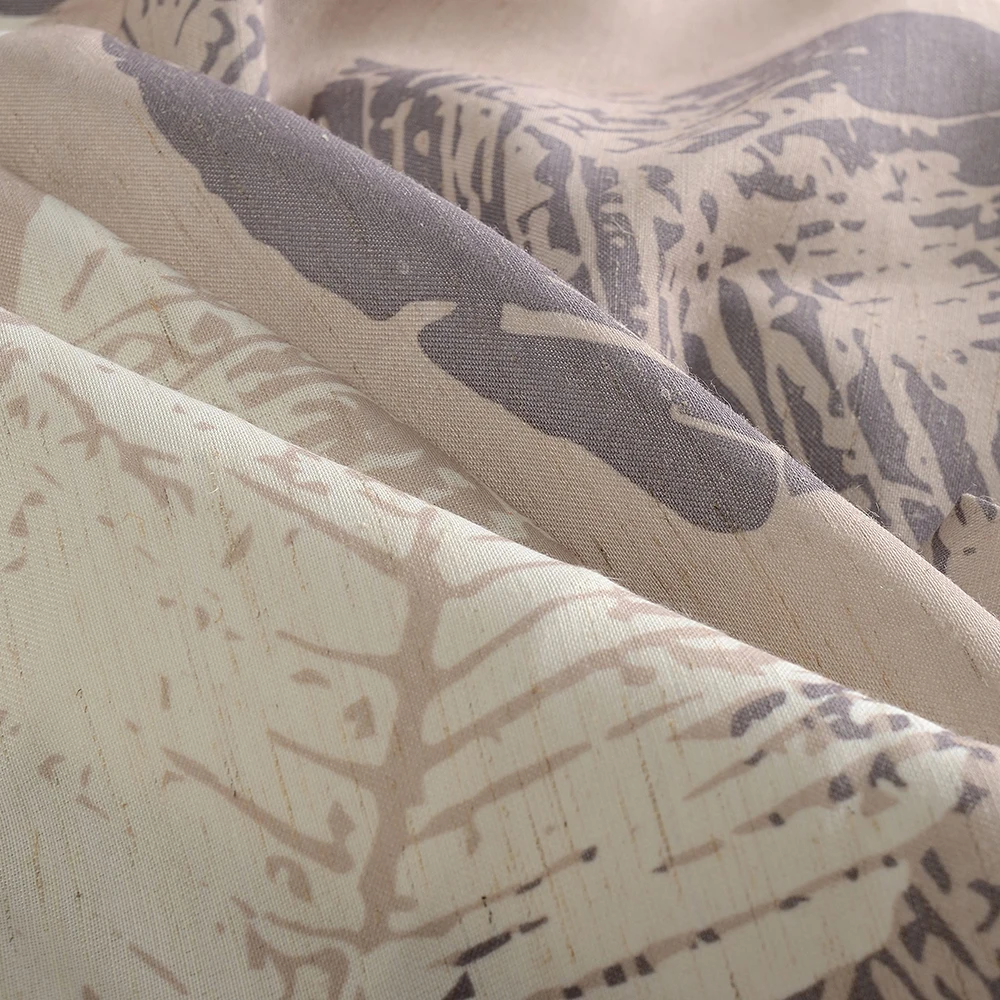 Dsinterior штора печати полиэстер хлопок занавес для гостиной или спальни|curtains for|curtains