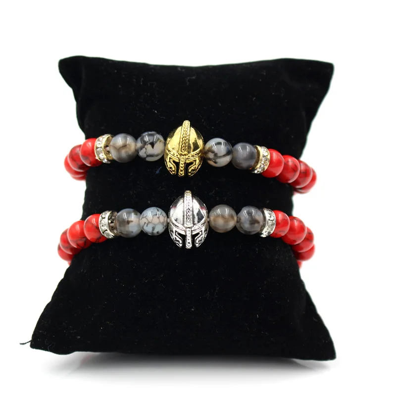 2017 новая мода натуральный камень Howlite женский и мужской браслет популярный