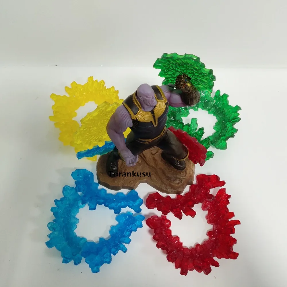 Фигурки из ПВХ Thanos Infinity Gauntlet сцена аниме stones Набор для творчества|Игровые фигурки