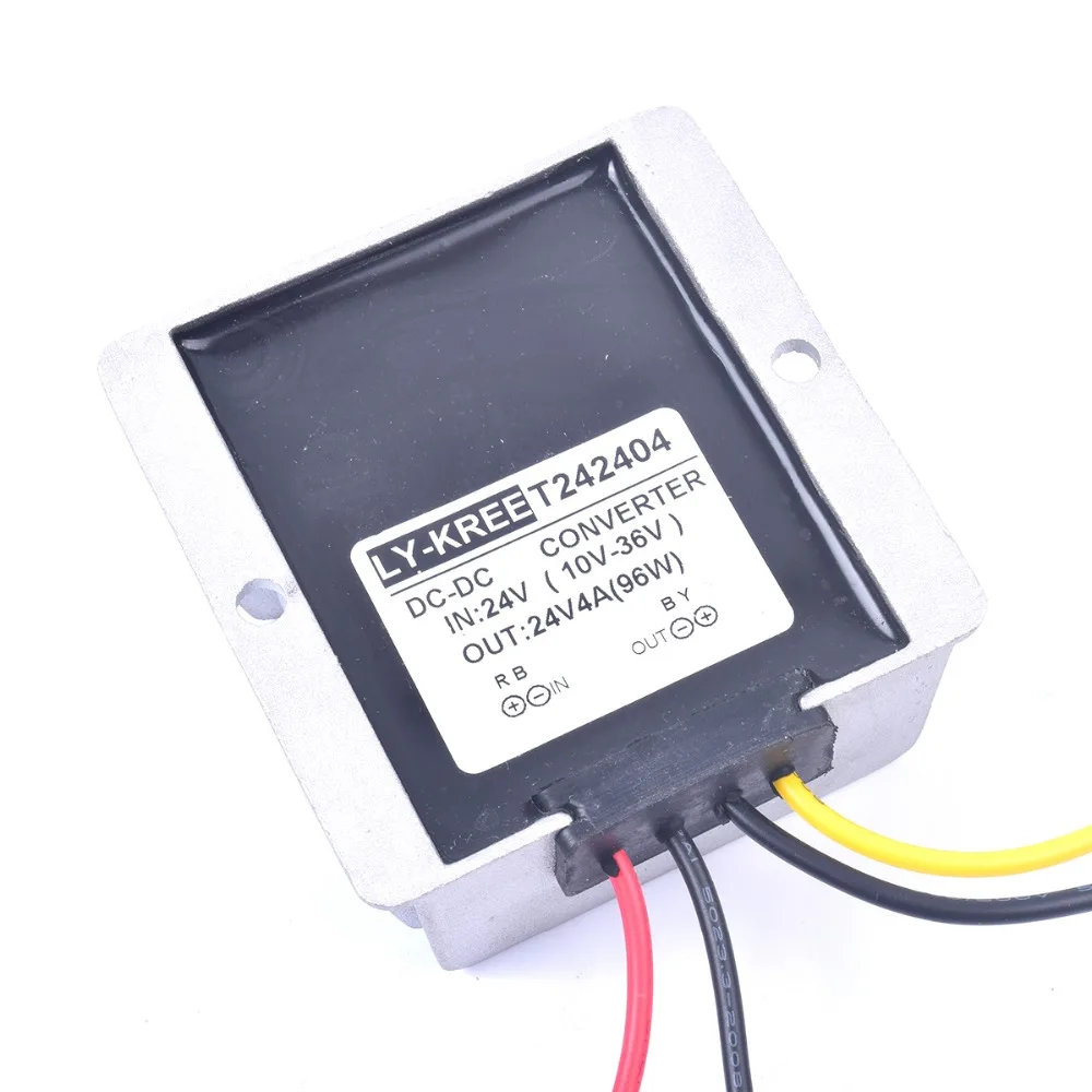 

Car DC 24V 4A Voltage Stabilizer Surge Protector Power Supply Regulator for Auto Truck Vehicle Boat Solar System etc.(DC10-36V I