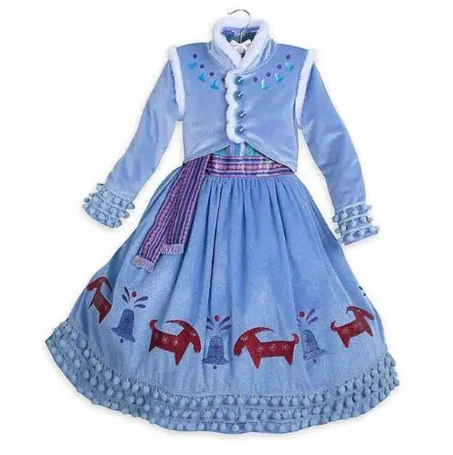 Only Dress B Детские платья королевы Эльзы для Анны; платья для девочек; свадебные вечерние платья принцессы с вышивкой; костюм - Цвет: Only Dress B