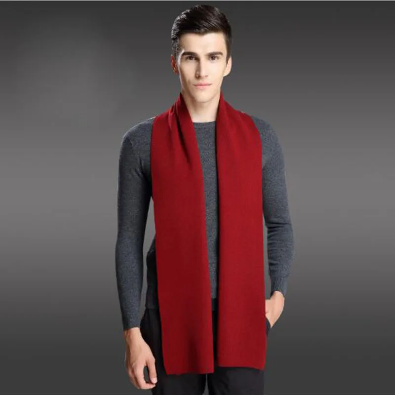 Autumn Winter Men Scarf Long Wool Scarves Men Unisex Casual Women Scarf Fashion Winter Scarf Shawl