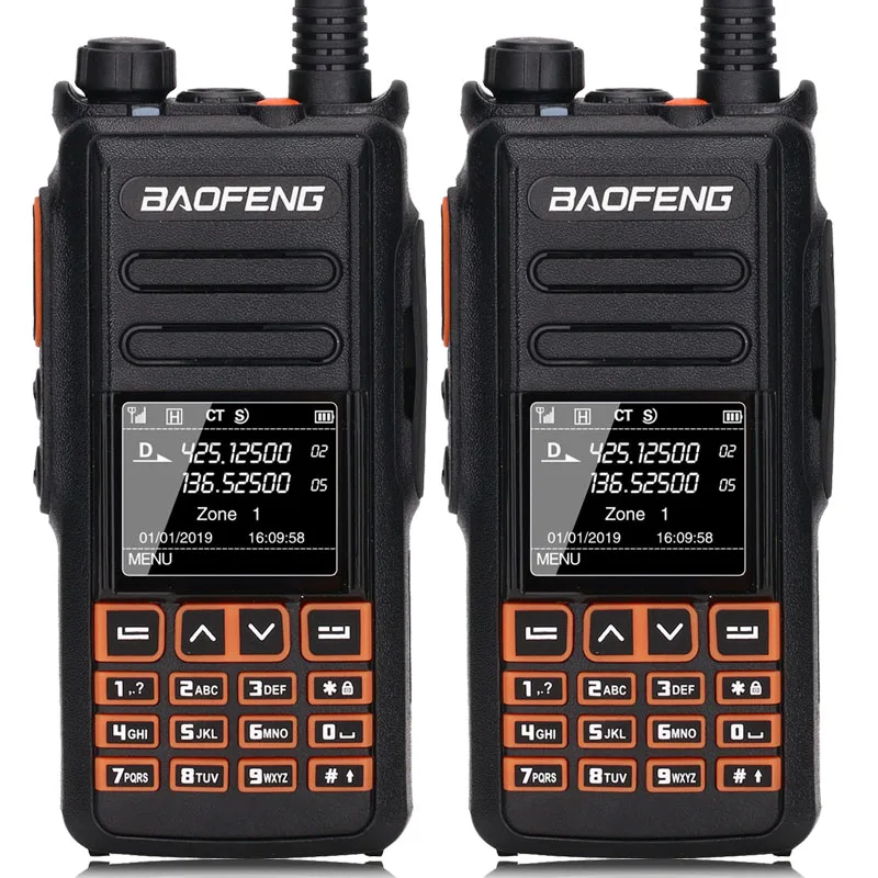 2 PCS Radio 2 шт. Baofeng DM-X цифровая рация с GPS ретранслятором функция led цветной экран tier2 Dual Time slot DMR ham двухстороннее радио - Цвет: 2 PCS Radio