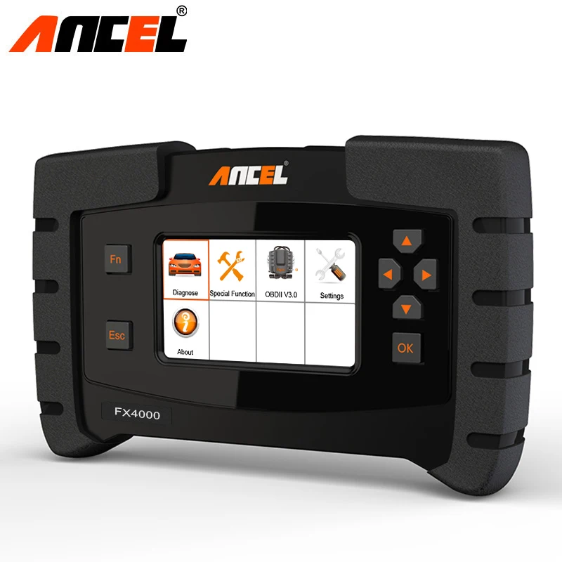 OBD2 Сканнер ancel FX4000 Бортовая Диагностика машины Инструмент Полный системы АБС