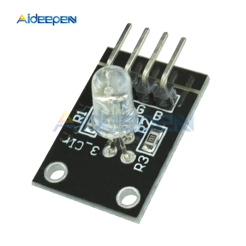 5 шт./лот KY-016 три Цвета 4 Pin коробка передач с модуль 3 цвета RGB LED Сенсор DC 5V Для Arduino