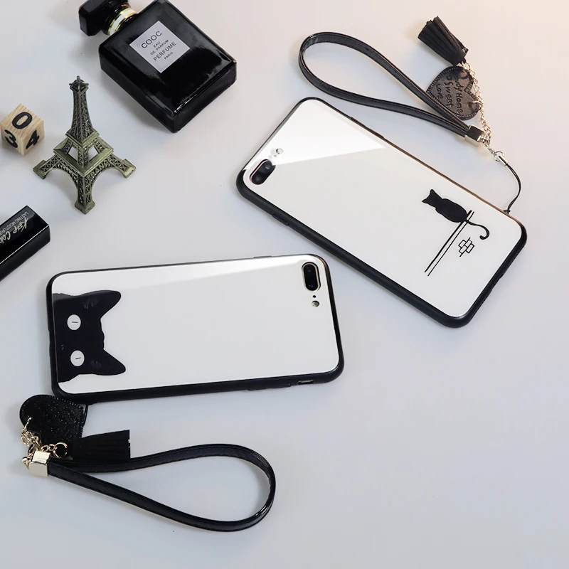 BONVAN закаленное Стекло чехол хонор 9 лайт 10 милый кот Жесткий Чехол для huawei honor V9 V10