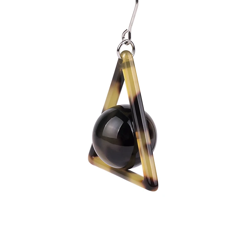GuanLong Fashion Ball Triangle Acetic Acid Acrylic Earrings pendientes oorbellen boucle d oreille bijoux femme | Украшения и