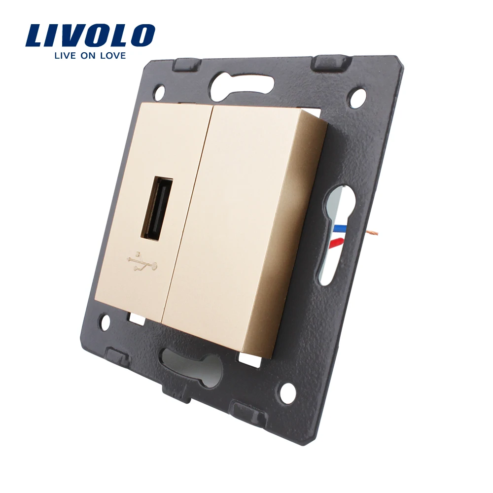 Бесплатная доставка Livolo Белый пластик материалы ЕС стандартный diy запчасти