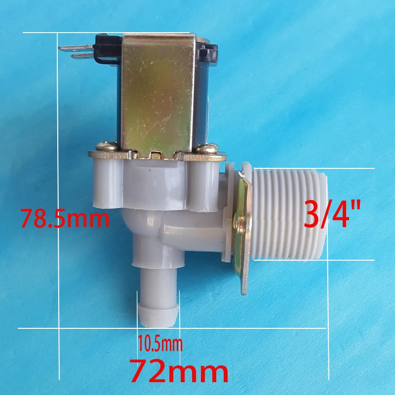 3/4 &quot10.5mm DC solenoid coil 12 V electric Normally closed N / C Input water flow switch 0.02-0.8Mpa | Обустройство дома