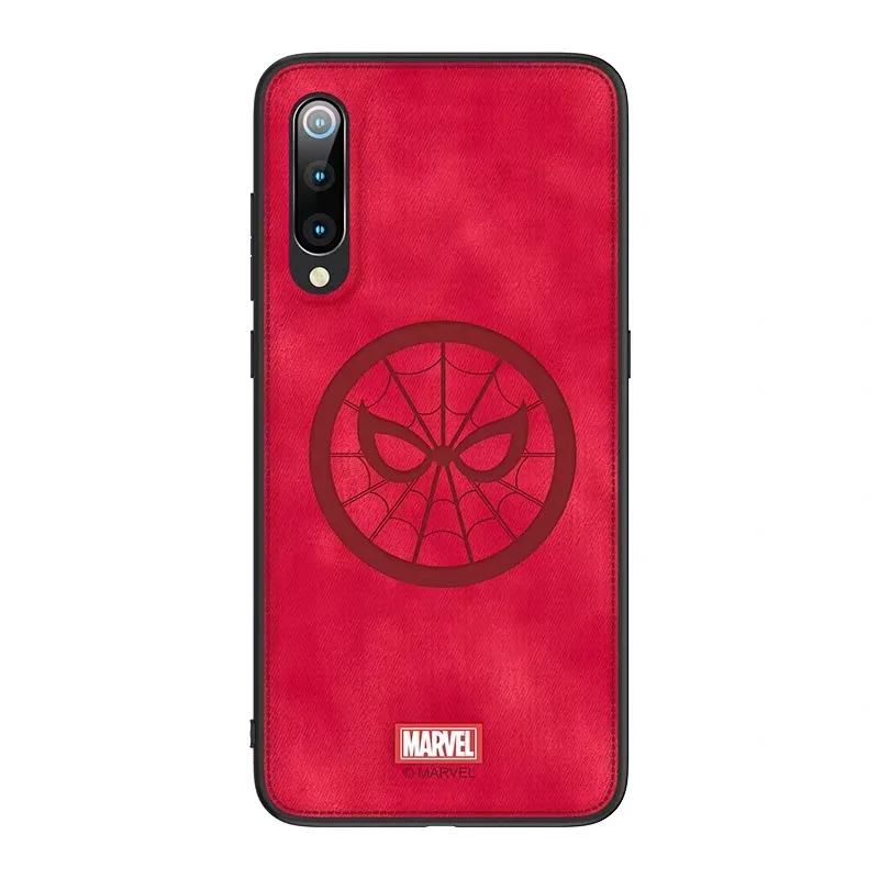Spider-man Марвел Тор телефонные чехлы для Xiaomi Mi 9 9 se Человек-паук задняя крышка Железный человек ткань противоударный Капитан Америка Coque - Цвет: Spider-man