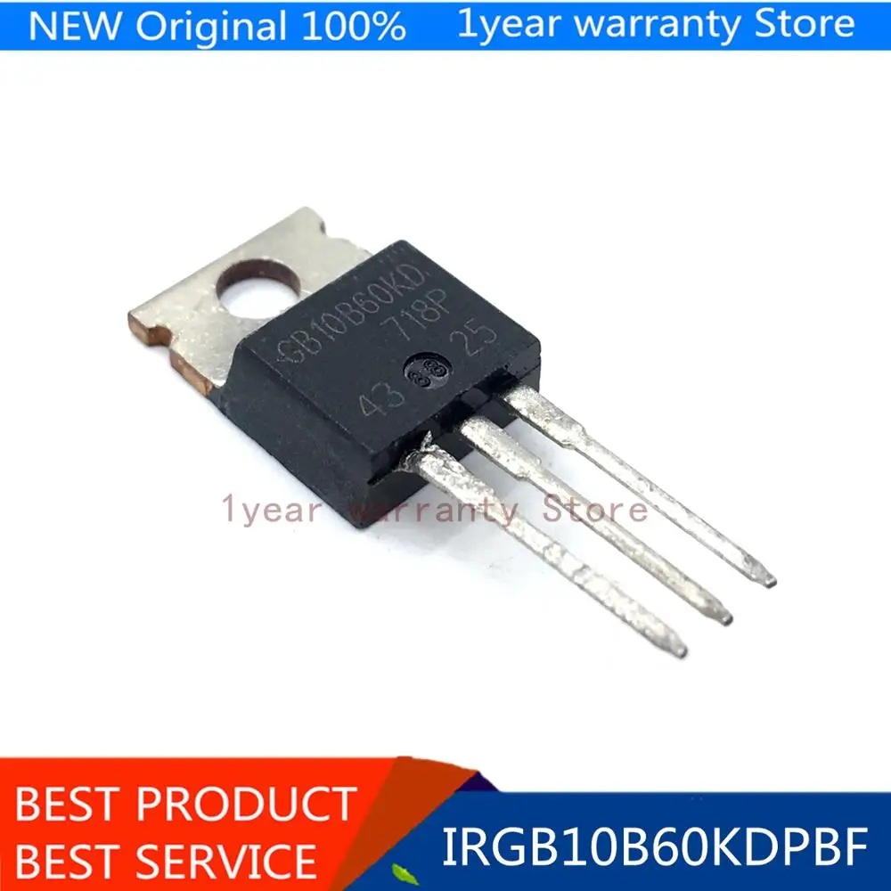 

100% new imported original IRGB10B60KDPBF IRGB10B60KD GB10B60KD TO-220 Transistor 600V 22A