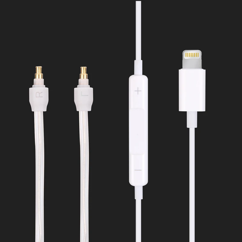 Аудиокабель с микрофоном для наушников Sennheiser IE 40 PRO IE40PRO подходит iPhone Xs/XR/X/8 Plus/8/7/7