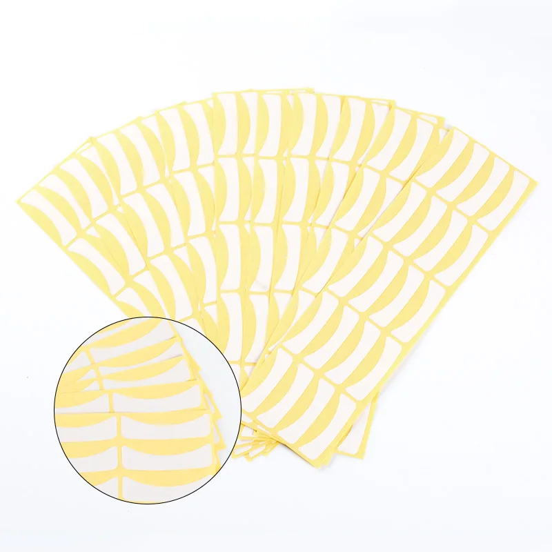 100 Pairs Eyelid Isolation Paper Eyelash Extension Pad For Adhesive Sticker Wrap DIY Beauty Makeup Tool | Красота и здоровье