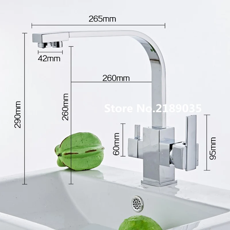 Трехходовой Смеситель для мойки 3 ходовой смеситель фильтра воды хромированная