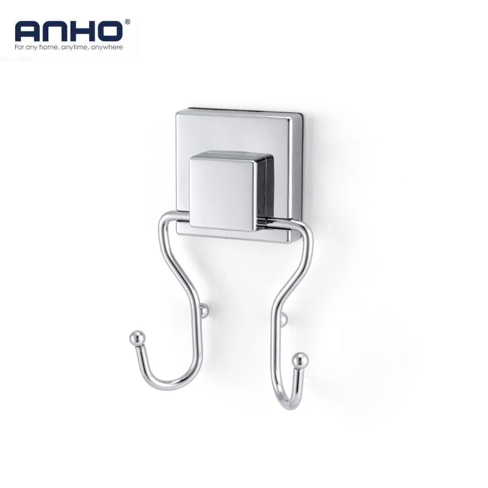 2 шт. двойные крючки на присоске настенный кухонный квадратный вакуумный крепкий