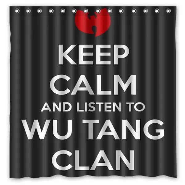 6 Wu Tang Clan, креативная занавеска для ванной, водостойкая полиэфирная занавеска для душа, 180x180 см - Цвет: 6