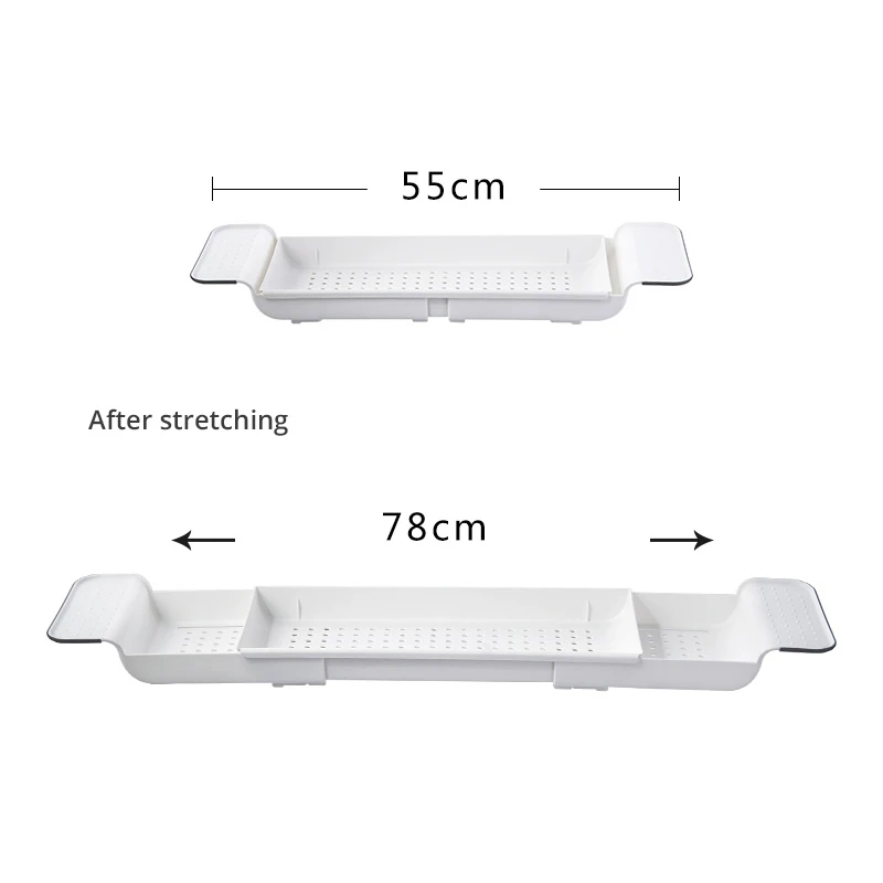 Home Organizer Shelf Rack Telescopic Bathtub makeup Toiletries drain Storage Plastic Kitchen tools organizer Drain rack | Дом и сад