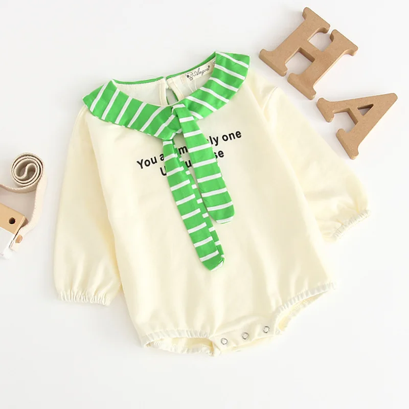 2019 Новое боди с надписью для маленьких мальчиков хлопковый комбинезон длинными